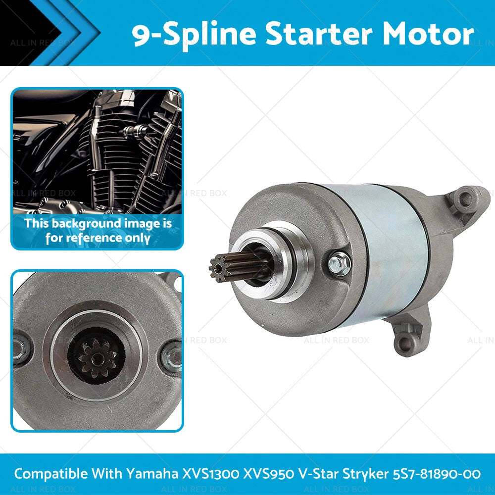 9-Spline Starter for Yamaha XVS1300 XVS950 V-Star Stryker (2010-2017)