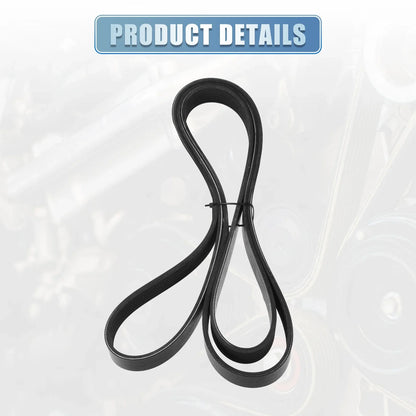 Serpentine Belt for DODGE DAKOTA 3.9L (2000-2003) Rubber 2 x Items