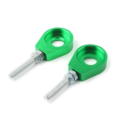 12mm Green Chain Adjuster Block Tensioner 2Pcs for Pit Quad Dirt Bike ATV CRF50