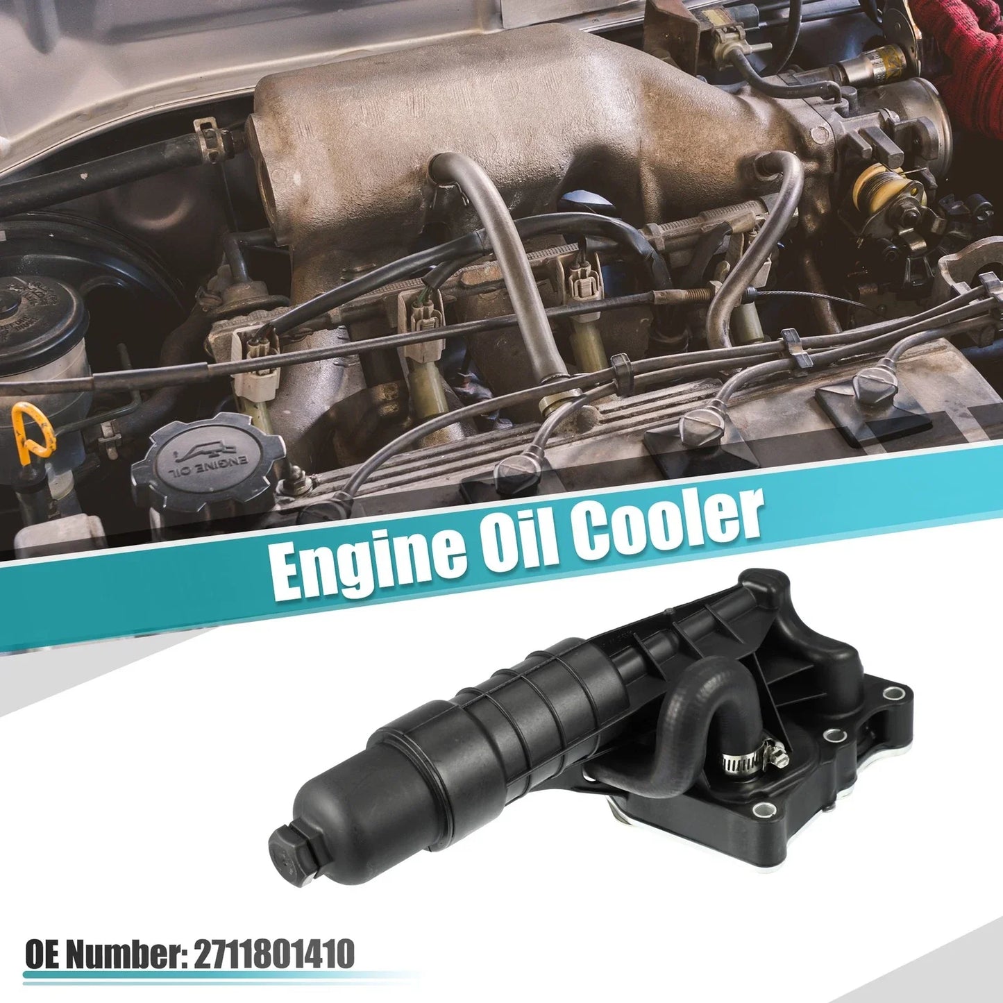 Engine Oil Cooler Housing with Gasket for Mercedes-Benz (2002-2012)