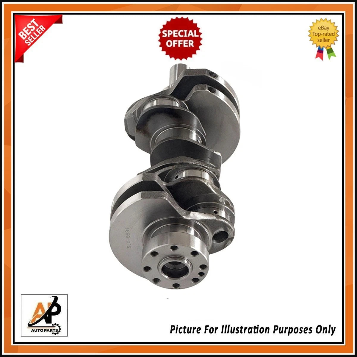 Forged Crankshaft Heavy Duty New for Land Rover Range Rover Sport 3.0 Diesel (2005–2013)