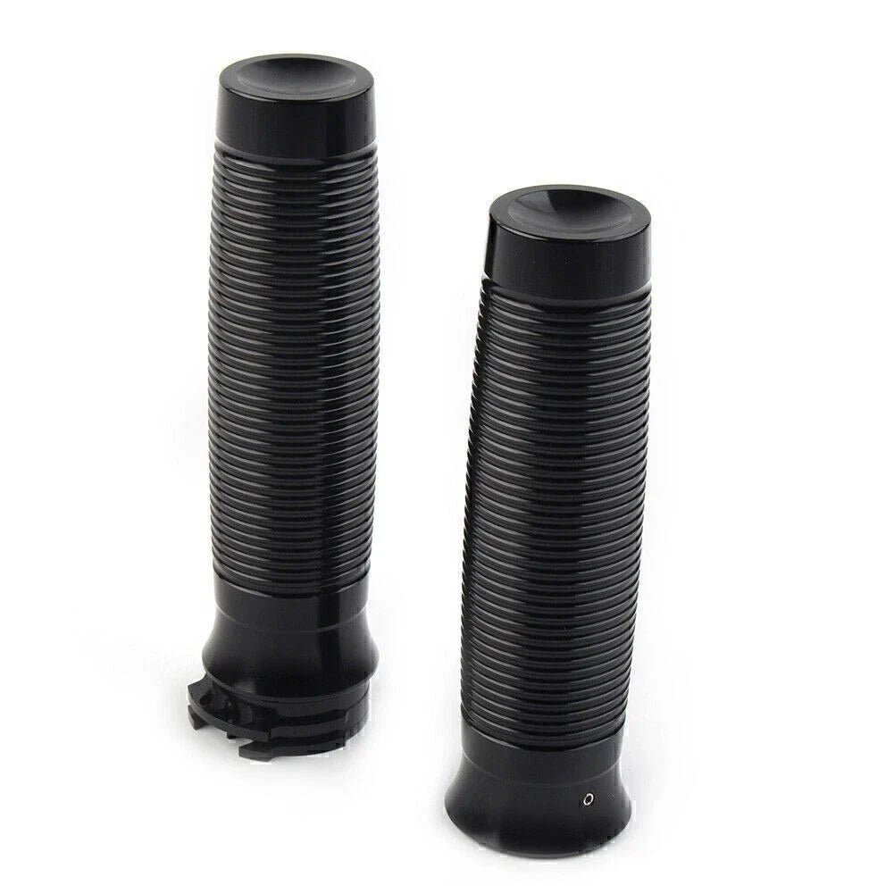 25mm Black Motorcycle Handlebar Hand Grips for Harley Bobber Chopper
