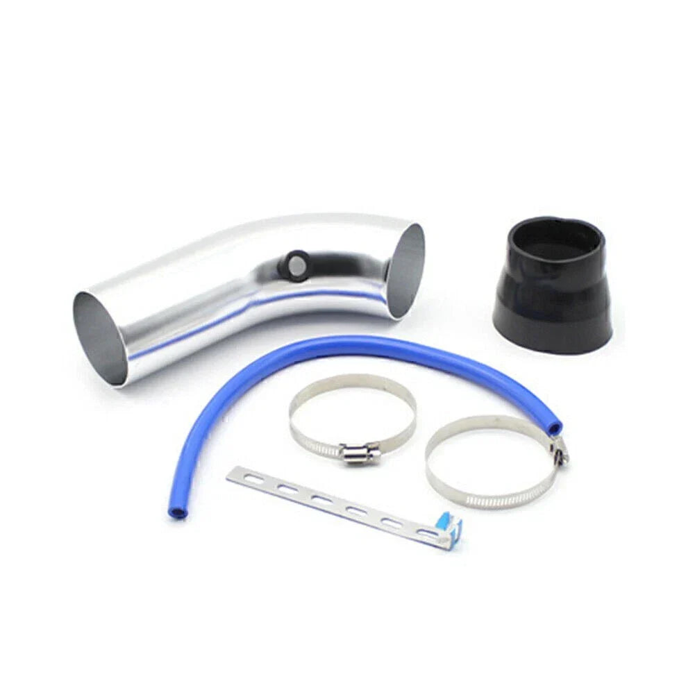 Cold Air Intake Filter Induction Pipe for Car Silver