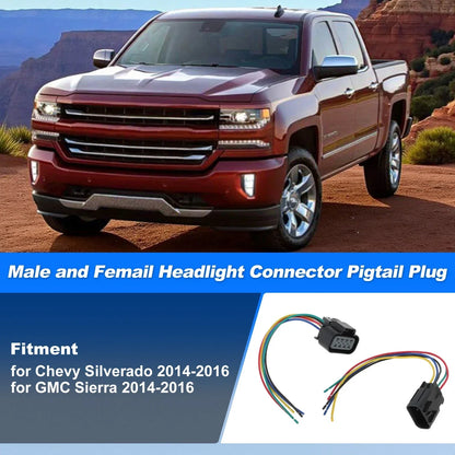 Headlight Connector Harness Plug Wire for Chevy Silverado