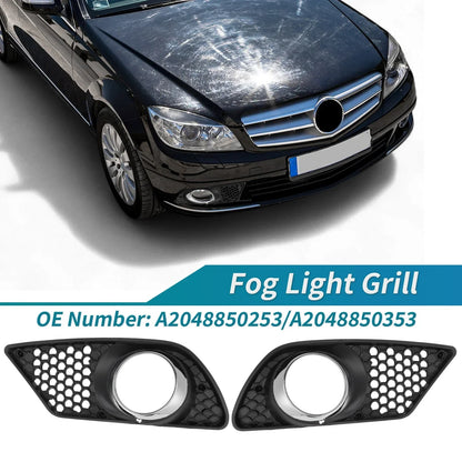 Fog Light Grill for Mercedes Benz C230 C250 C300 C350 (2008-2015)