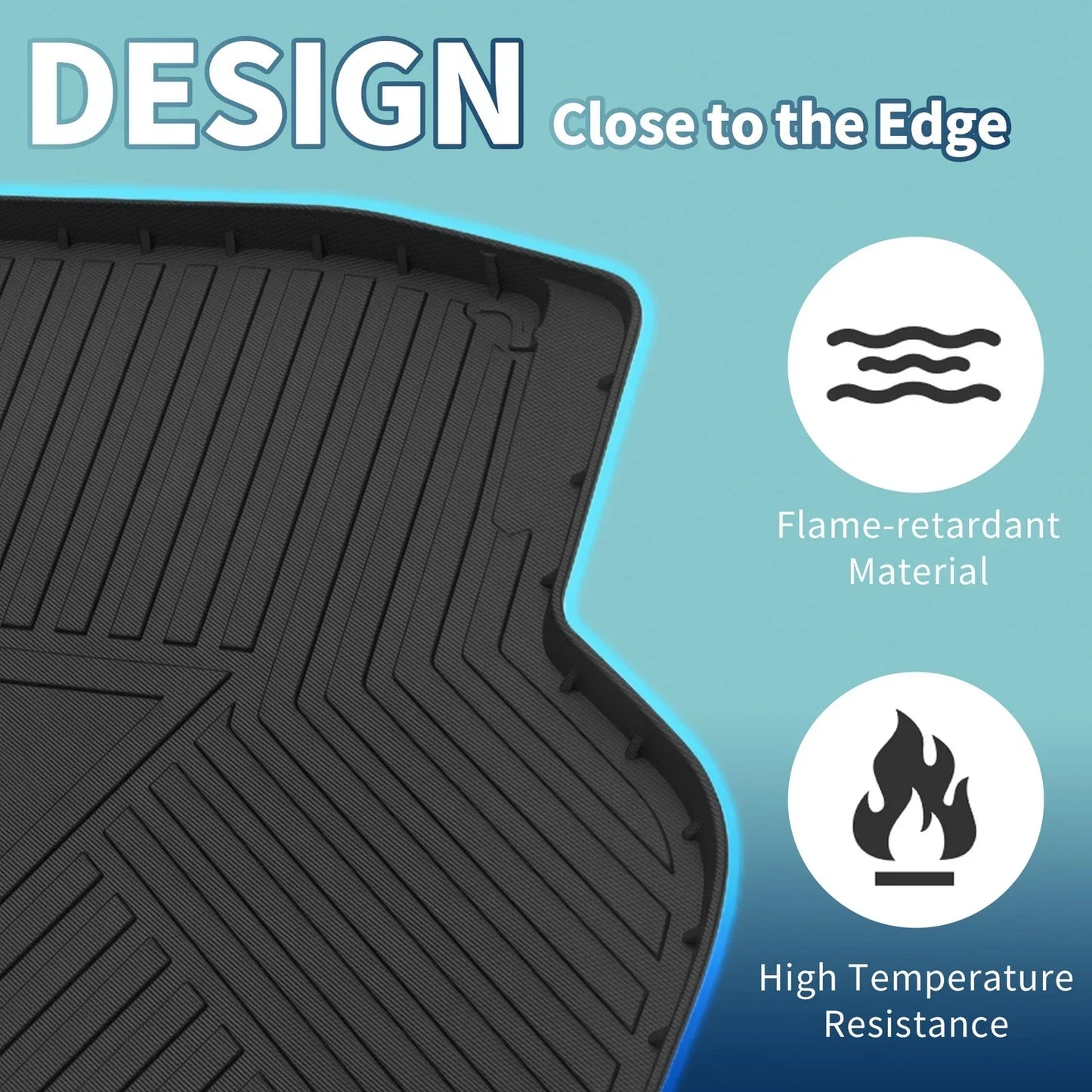 Flat Face Cargo Liner Rear Trunk Mat for Honda Civic (2016-2021) 1 x TPE