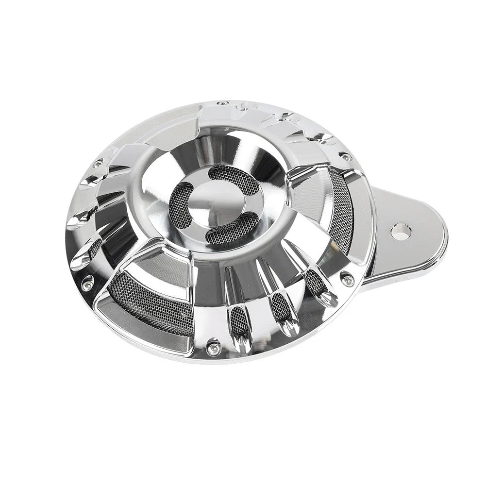 110dB Horn Speaker Cover Chrome for Harley Touring Glide Big Twin (1991-2023)