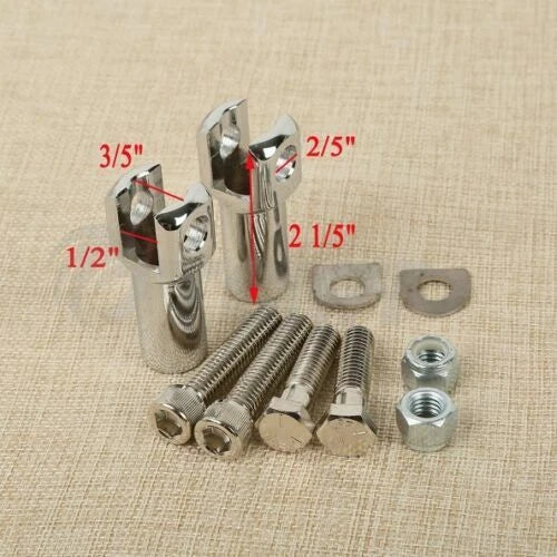 Passenger Footpeg Support Clevis Mount for Harley Softail Fatboy (2000-2006)