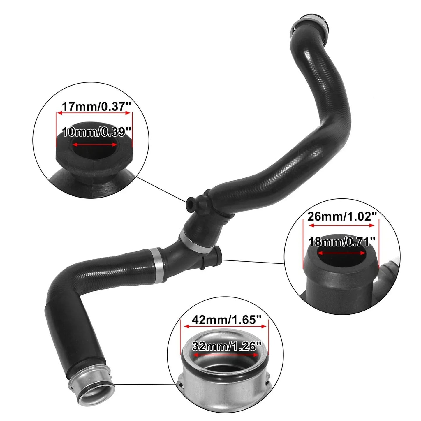 Lower Radiator Coolant Hose for Mercedes-Benz C230 (2003-2005)