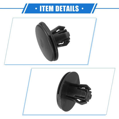 30 Pcs Fender Liner Retainer Clips for Honda - Durable Plastic Black