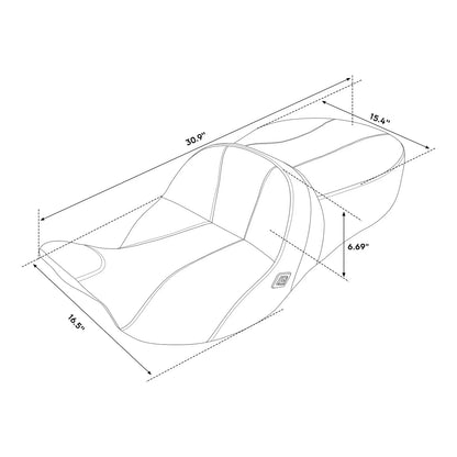 Heated Driver & Passenger Seat for Harley Electra Street Glide (2009-2024)