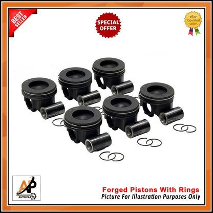 Forged Pistons with Rings Set for Jaguar F-PACE 3.0 Diesel (2016–2020)