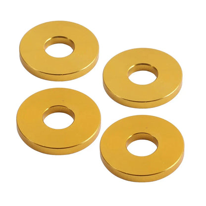 4 x Gold Saddlebag Crash Bar Spacers for Harley Softail, Road Glide