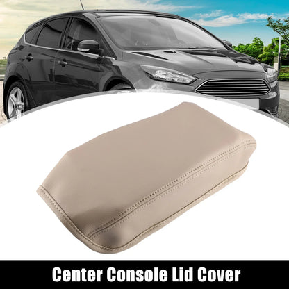 Car Center Console Armrest Cover for Honda Civic (2012-2015) Faux Leather Beige