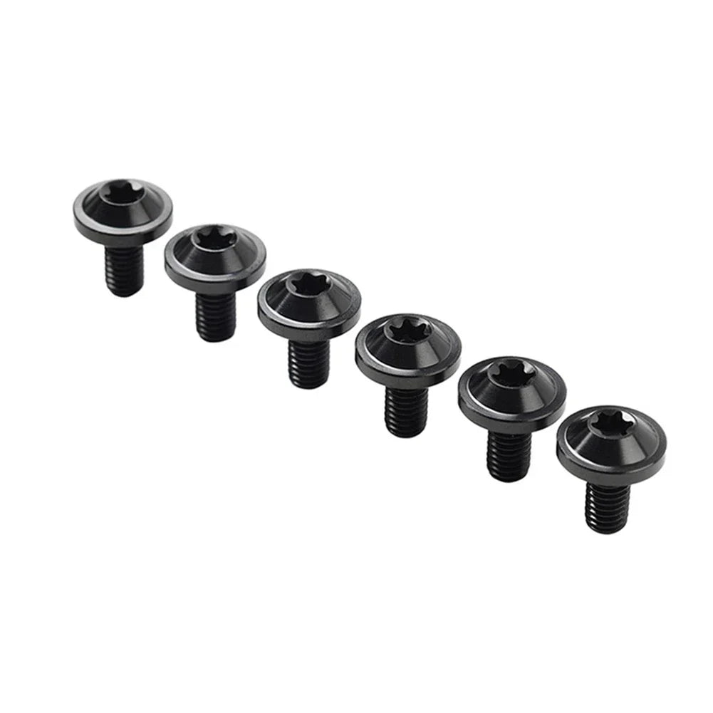 6 x M6x25mm Titanium Alloy Torx Head Bolts for Bike Motor