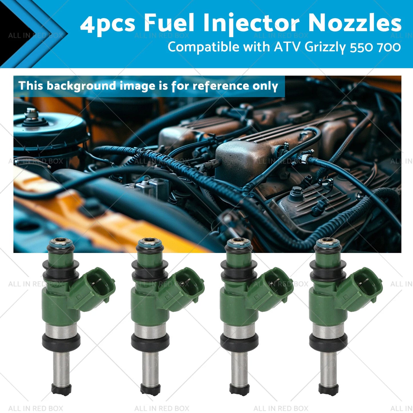 4pcs Fuel Injector Nozzles for Yamaha Grizzly 550 700 (2007-2017)