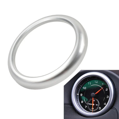 Silver Stopwatch Compass Cover Ring for Porsche 911 718 Boxster Cayenne Macan