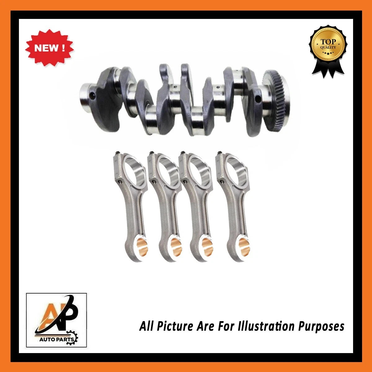 Connecting Rods and Crankshaft Set Replacement for Mercedes OM651 (2008–2017)