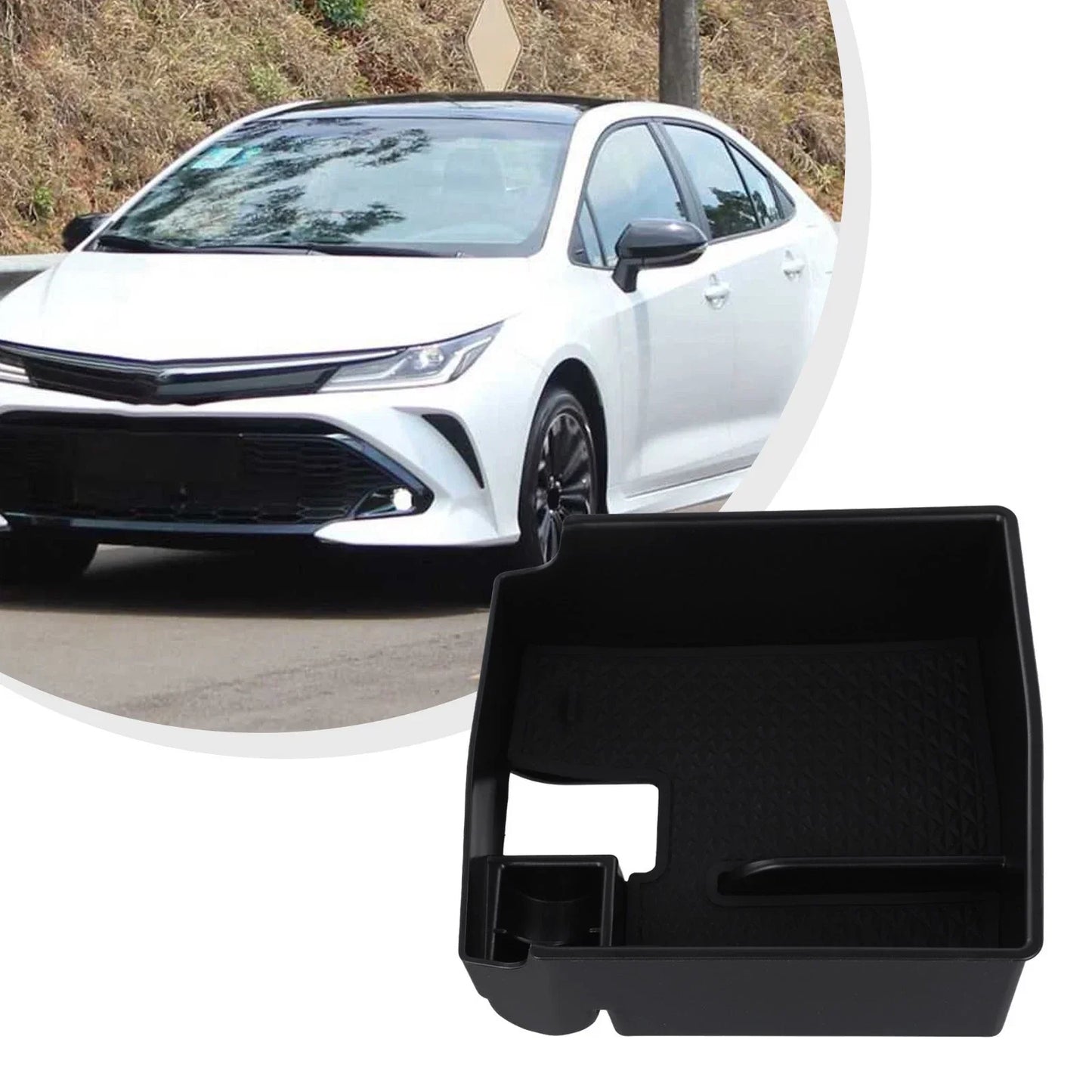 Sturdy ABS Car Storage Tray for Toyota Corolla (2019–2024)