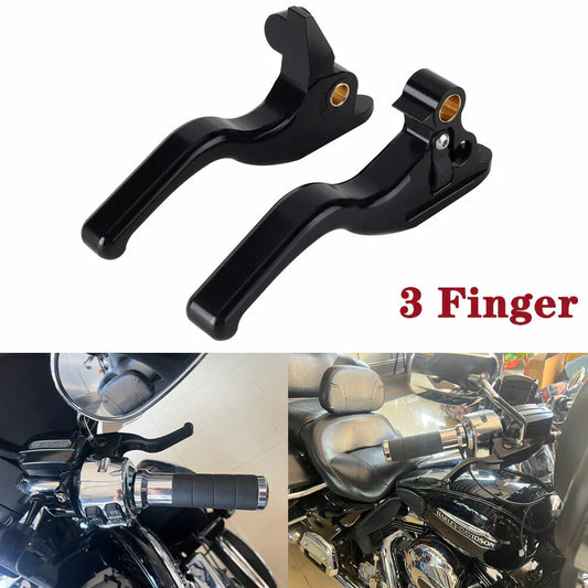 3 Finger Brake Clutch Levers for Harley Electra Glide Classic FLHTC/I (2008)