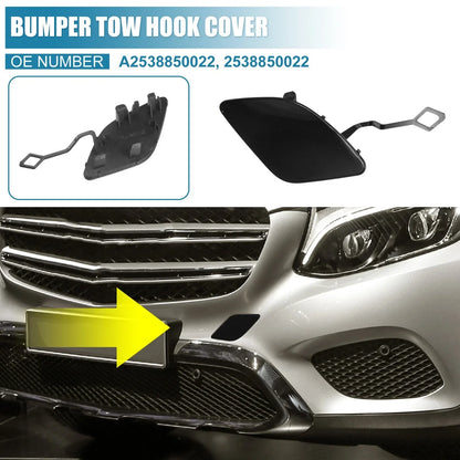 Front Bumper Tow Hook Cap for Mercedes-Benz GLC Class (2016-2023) Gloss Black