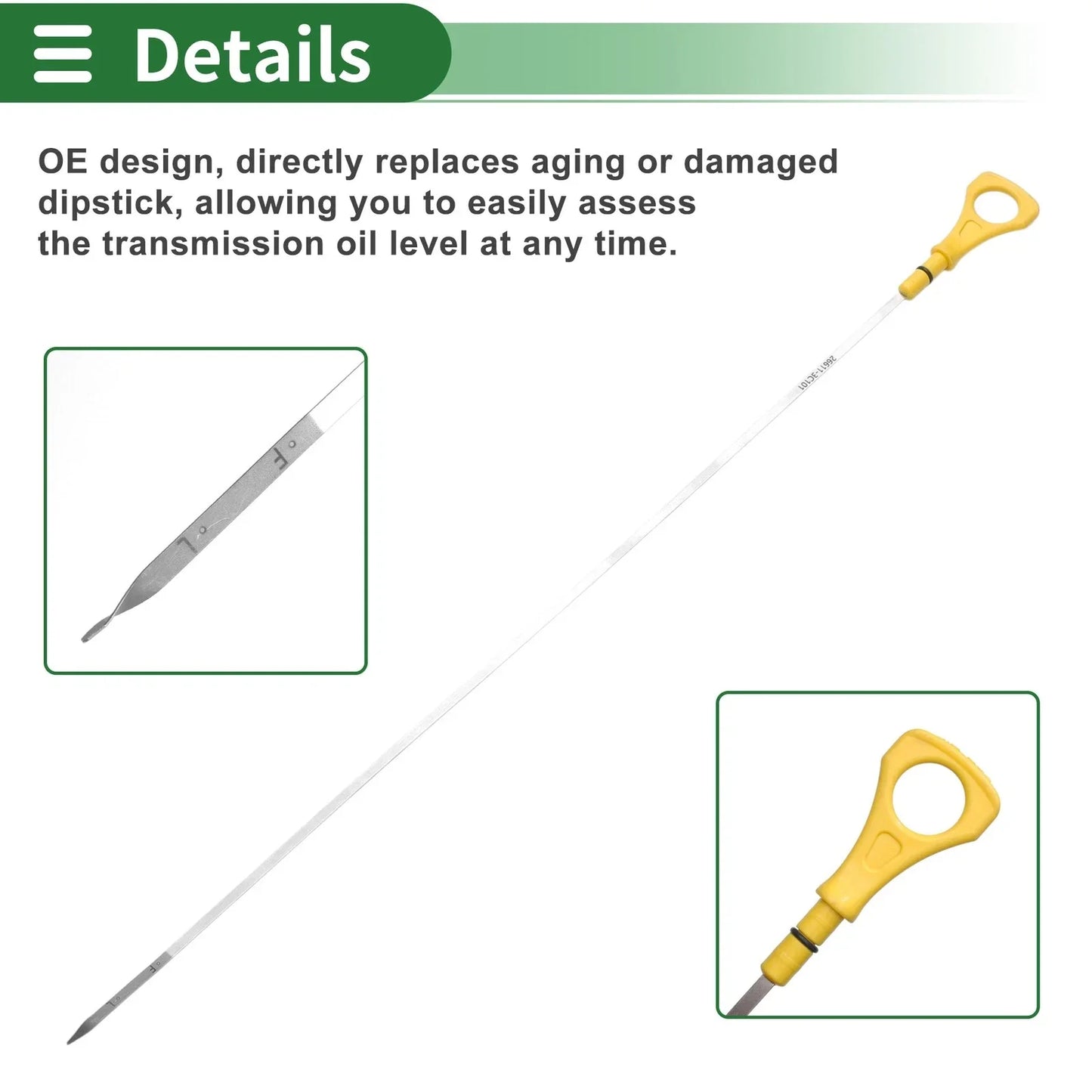 Oil Level Dipstick for Hyundai Kia 3.3L 3.8L (2012-2021)
