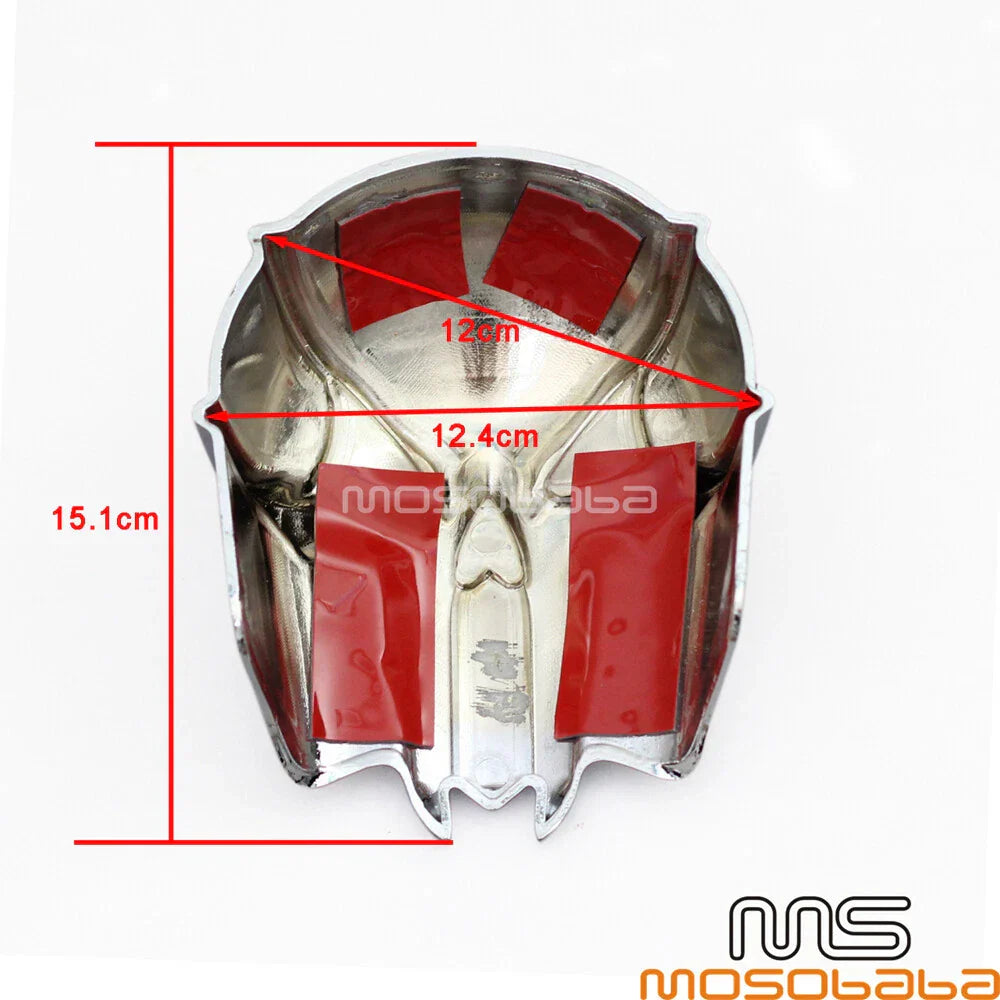 Chrome Skull Trumpet Horn Cover for Harley Dyna Softail Fat Boy (1992-2013)