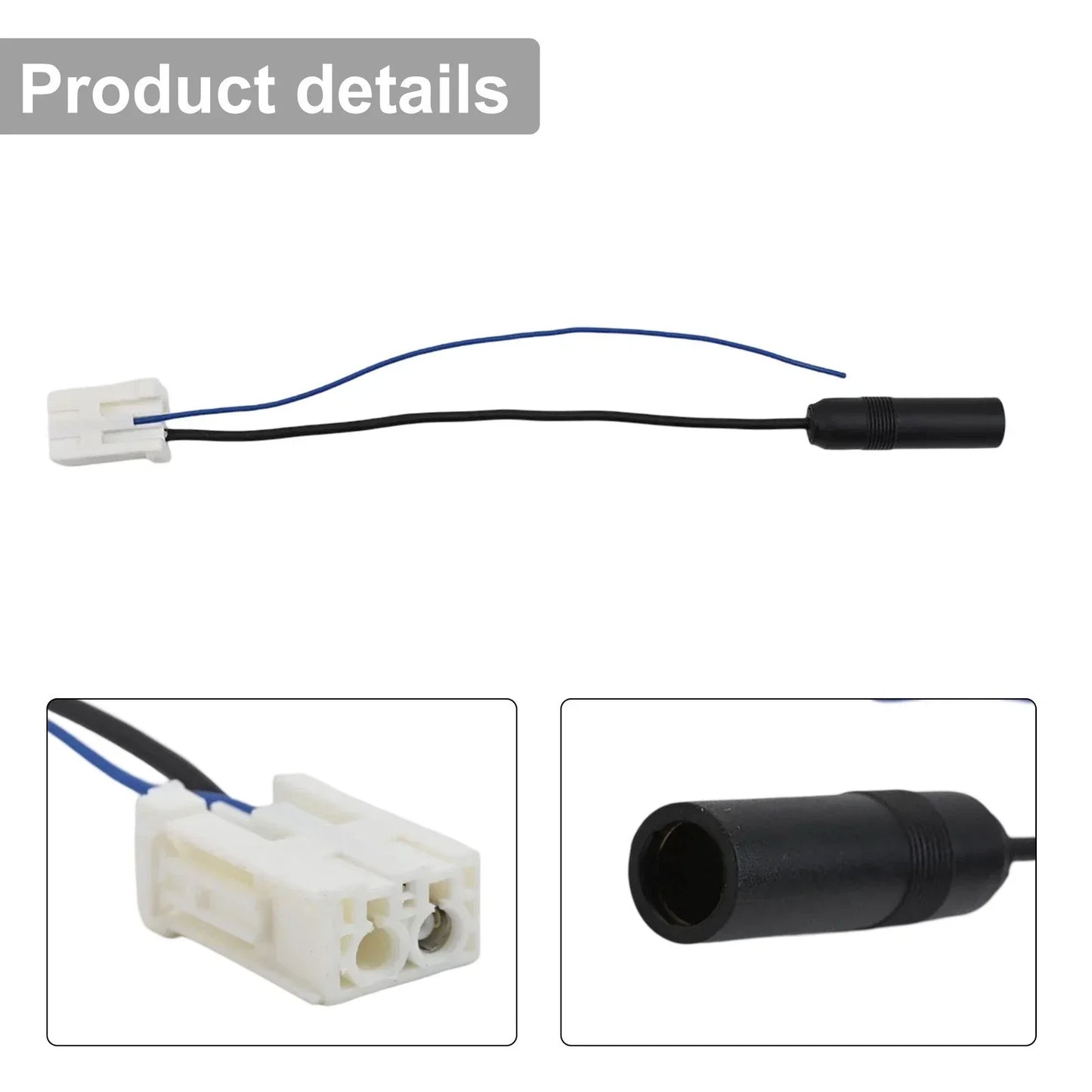 CD Tail Cable Radio Antenna Adapter for Toyota