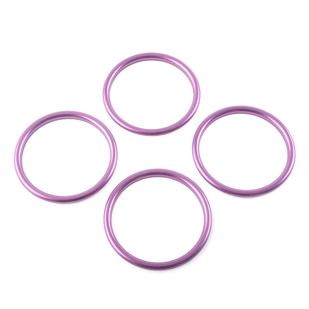 4x Air Condition Vent Outlet Trim Rings for Audi A1 S1 2010-2018 Purple