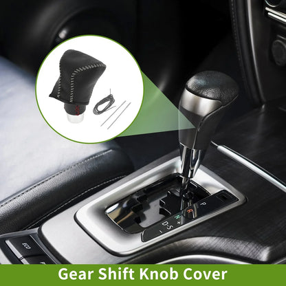 Car Gear Shift Knob Cover for Lexus ES300h 2018-2023 Pebbled Black Grey