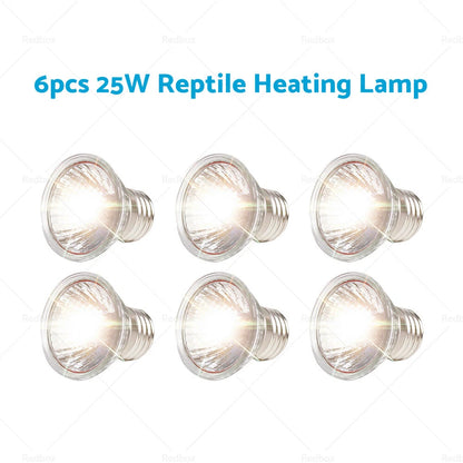 6 x UVA+UVB Heat Emitter Bulbs for Chicken Pet Reptile Heating Lamp