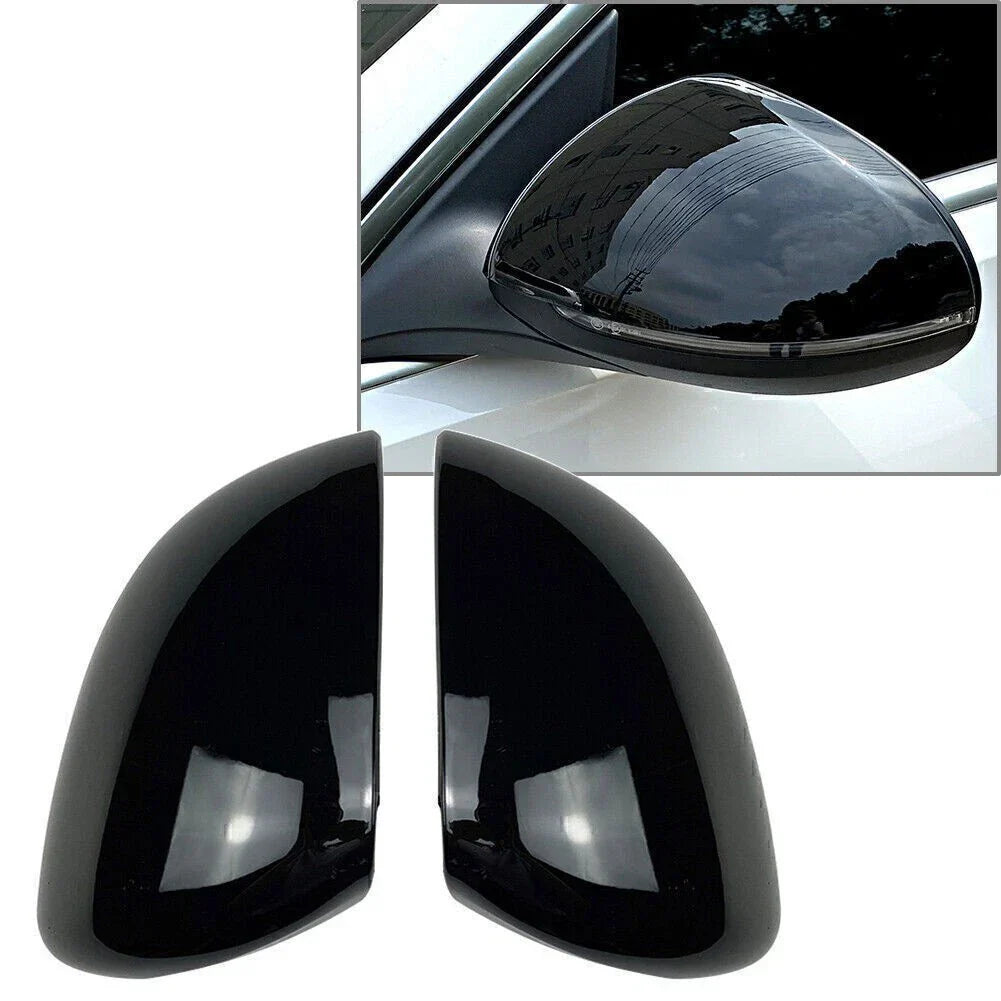 Black Rear View Mirror Covers for Mercedes Benz C-Class (2022-2023)
