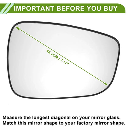 Right Side Mirror Glass for Hyundai Accent (2011-2017)