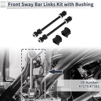 Front Stabilizer Bar Links 2 x Pcs Bushing for Dodge Ram 1500 (2002-2023)