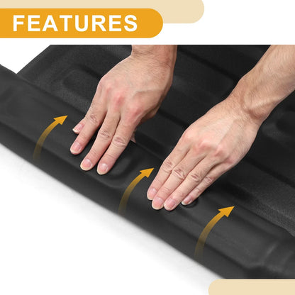 Cargo Liner Rear Trunk Mat for Dodge Ram 1500 2019-2024 Stripe Pattern TPE