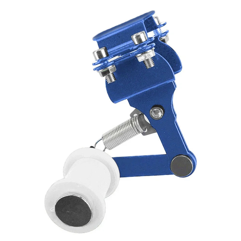 Blue & White Universal Bolt-On Chain Tensioner Roller Adjuster for ATV/Dirt Bike