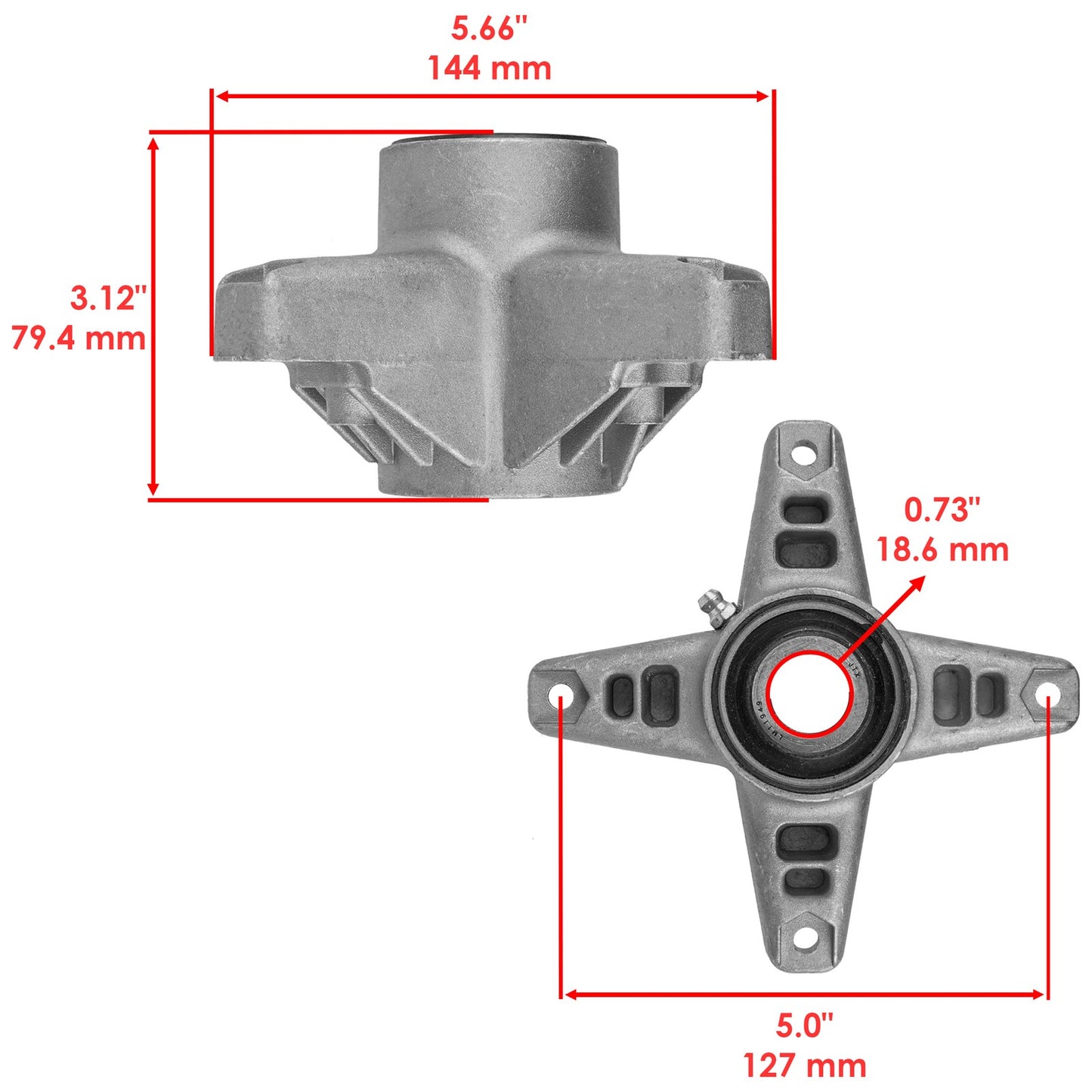 44 Inch Deck Spindles Pulley Replacement for Cub Cadet 208 (1970–1970)