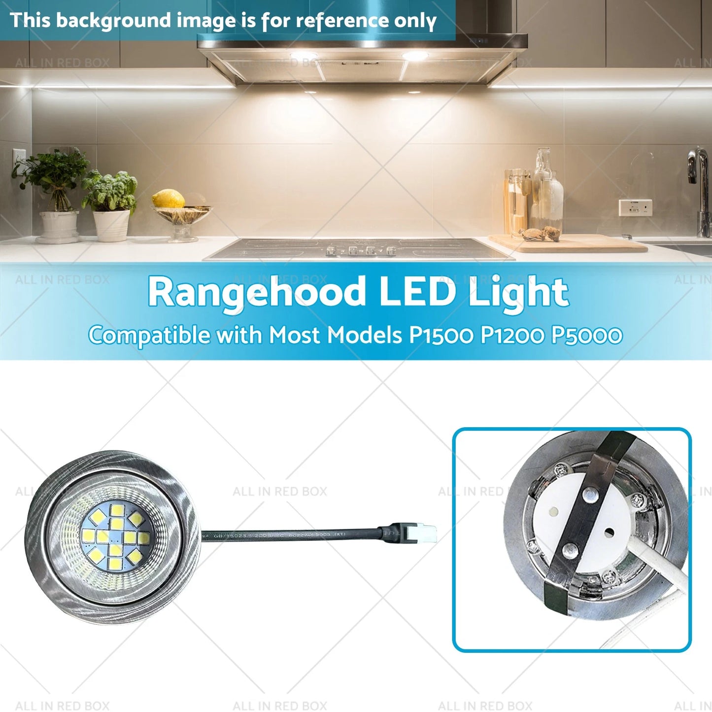 Universal Rangehood LED Light for Most Models (P1500, P1200, P5000)