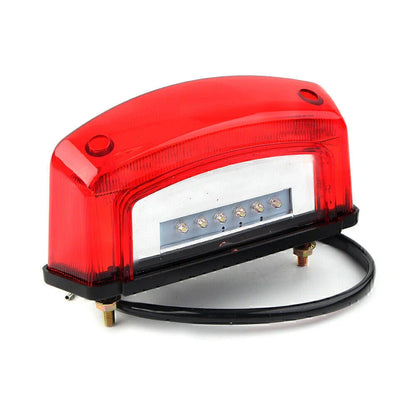 12V LED Tail Brake Light License Plate Lamp for Harley Honda