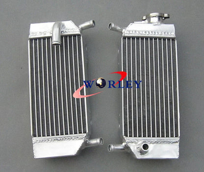 Aluminum Radiator + Blue Hose for Honda CRF250R CRF250X (2004-2009)