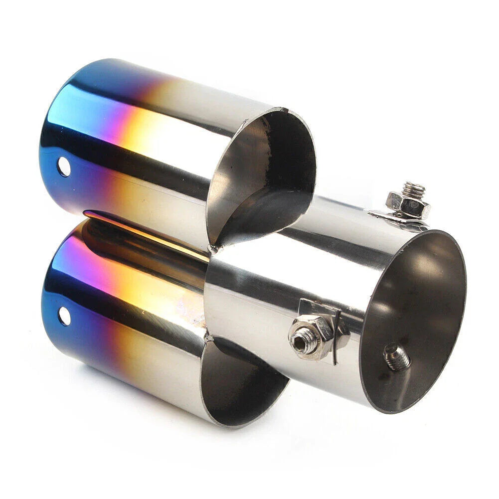 Stainless Steel Dual Exhaust Pipe Tail Muffler Tips for Car Accessories