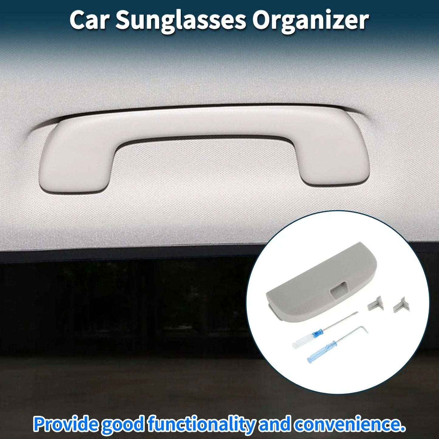 Sunglasses Case for Mercedes-Benz E Class Eyeglasses Holder (2017-2023)