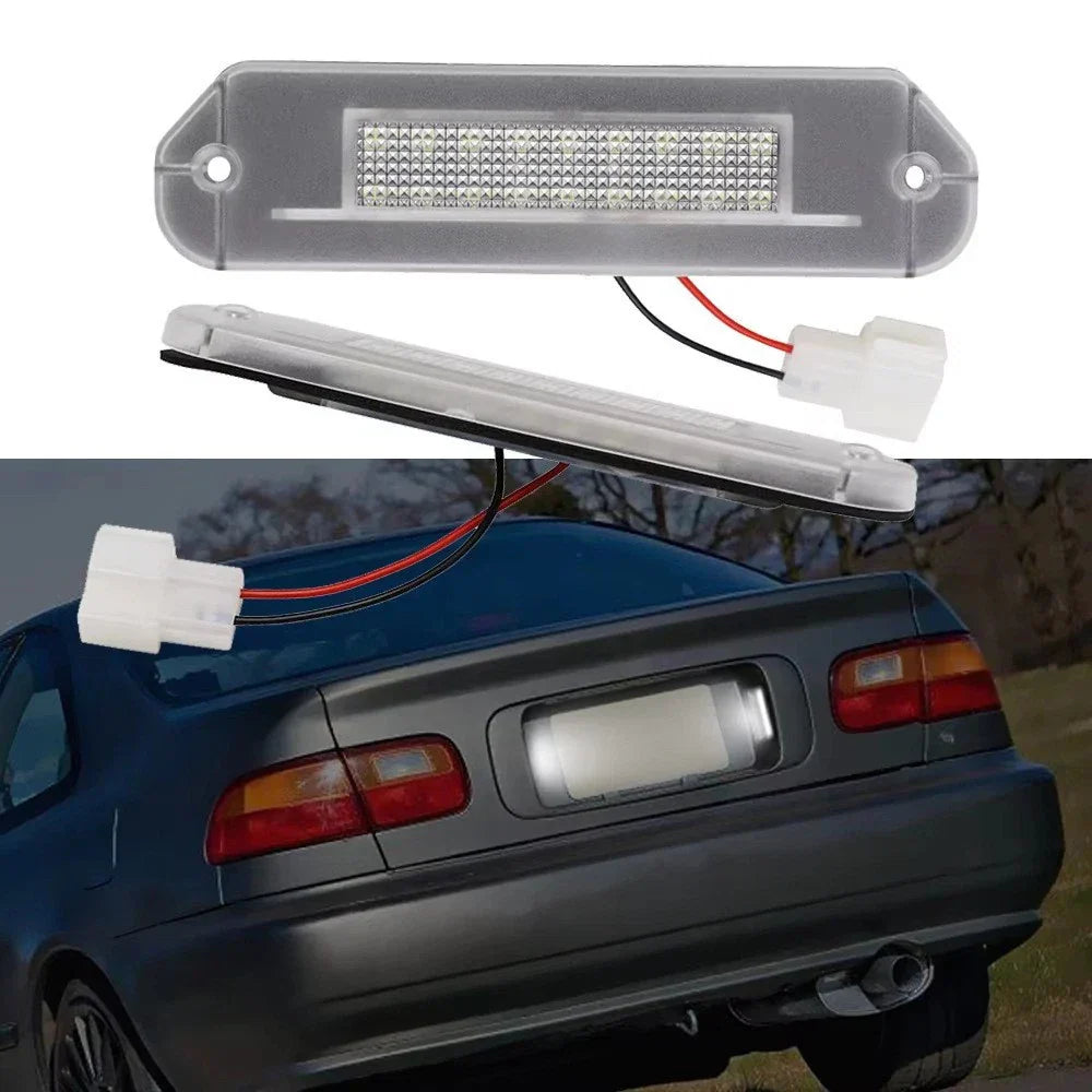 White LED License Plate Lights for Honda Accord (1990-1993)
