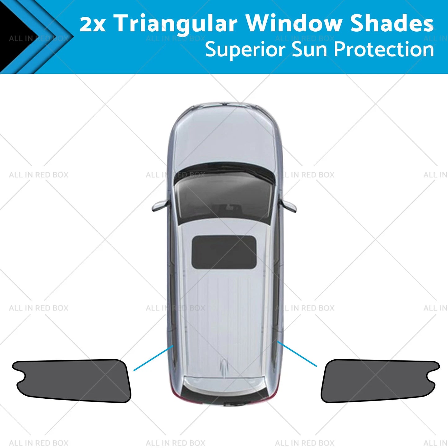 Triangular Window Shades for LDV G10 (2014-Present) UVB & UVA Protection