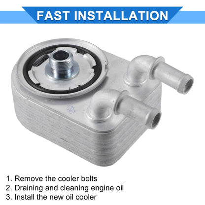 Engine Oil Cooler with Seals & Bolt for Chrysler 200 (2011-2014)