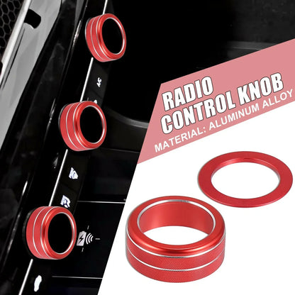4pcs Red Air Conditioner Shift Knob Covers for Honda Civic (2022)