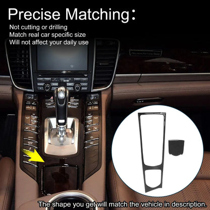 ABS Gear Shift Knob Cover Decal for Porsche Panamera (2010-2016) - Black Set