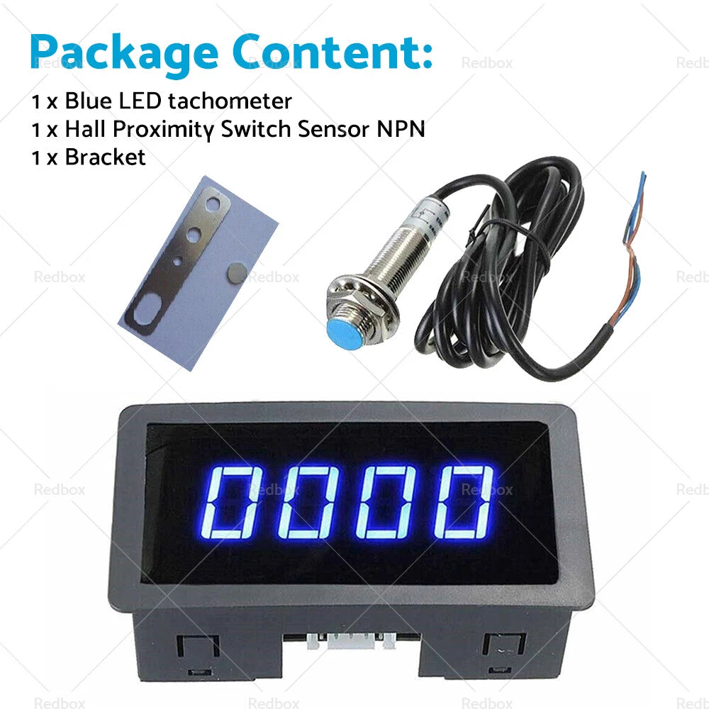 Digital LED Tachometer RPM Speed Meter Set for Car