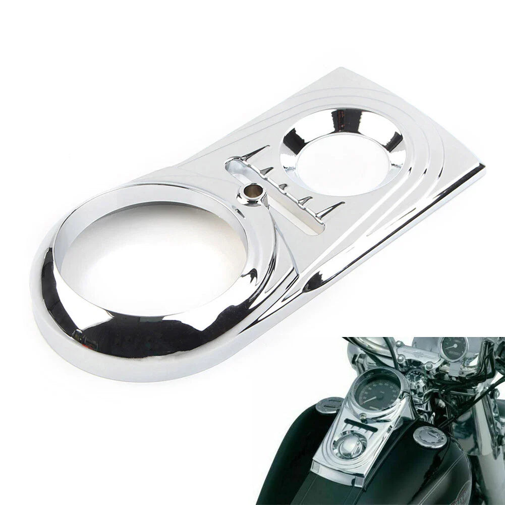 Chrome ABS Dash Panel Insert Cover for Harley Softail FLSTC Street Glide