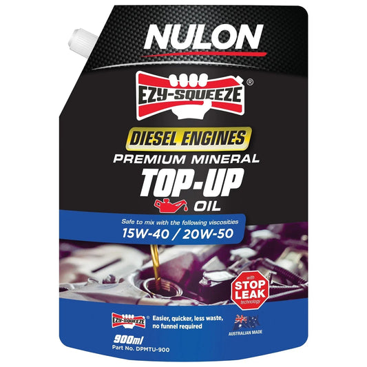 Nulon Diesel Engine Premium Mineral Top-Up Oil 900ml DPMTU-900 EZY-SQUEEZE
